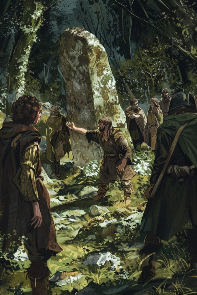 villagers discovering resources