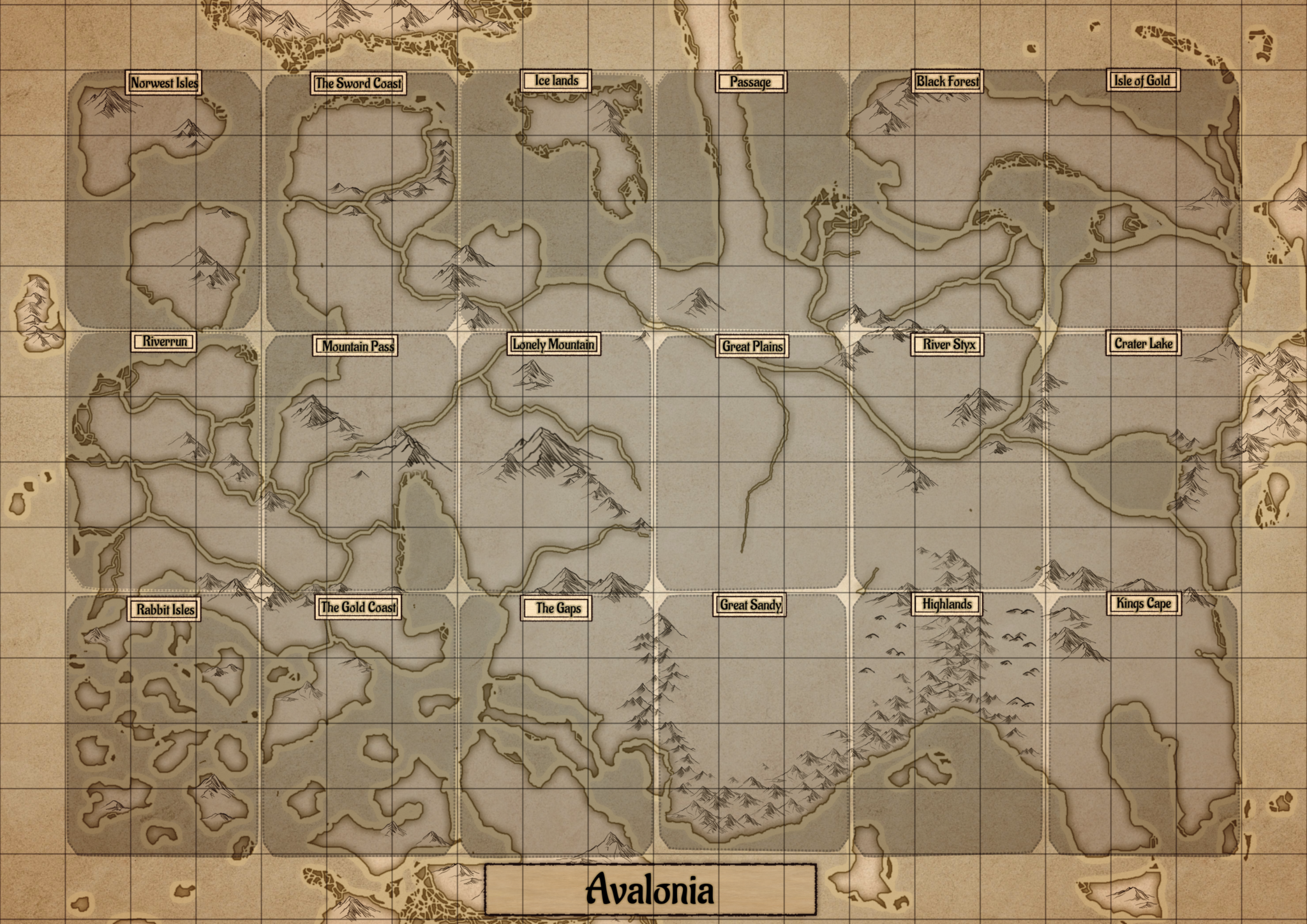 Map Of Avalon